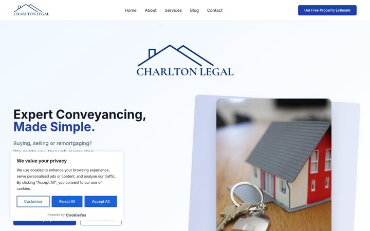 Screenshot του charltonlegal.co.uk