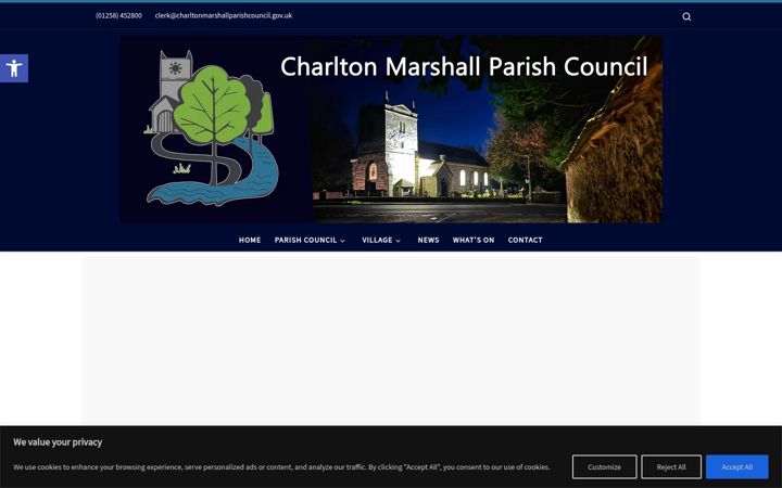 Screenshot του charltonmarshall.org.uk