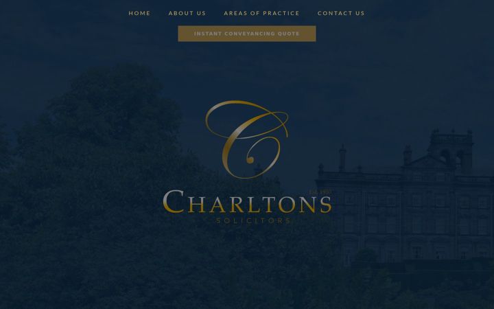 Snímek obrazovky charltonssolicitors.co.uk