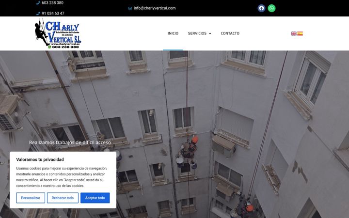 Snímek obrazovky charlyvertical.es