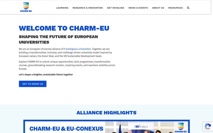 Skærmbillede af charm-eu.eu