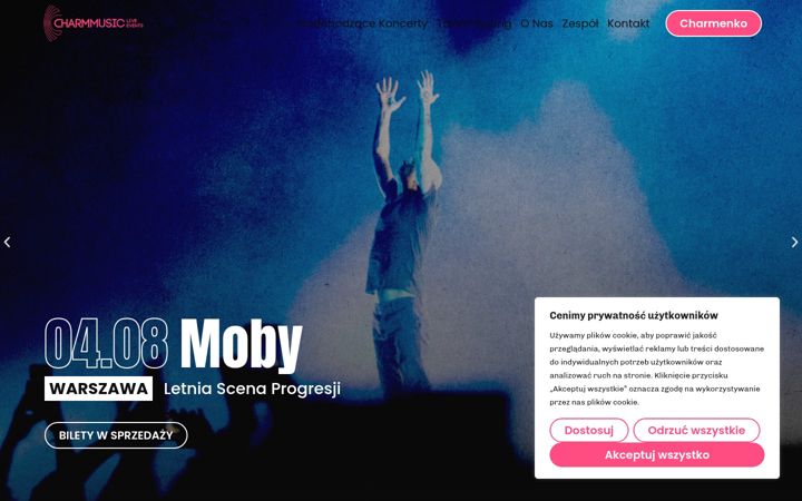 Screenshot ta' charm-music.pl