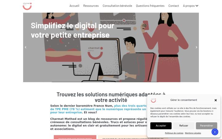 Screenshot of charmatmethod.com