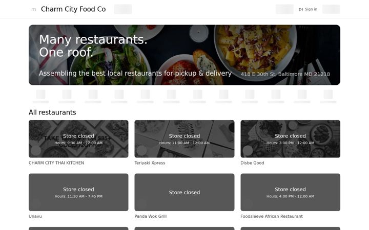 Screenshot of charmcityfoodco.com