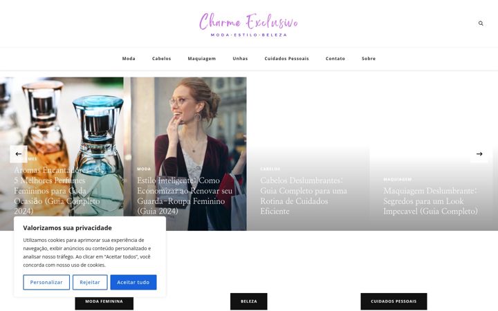 Captură de ecran a charmeexclusivo.com.br