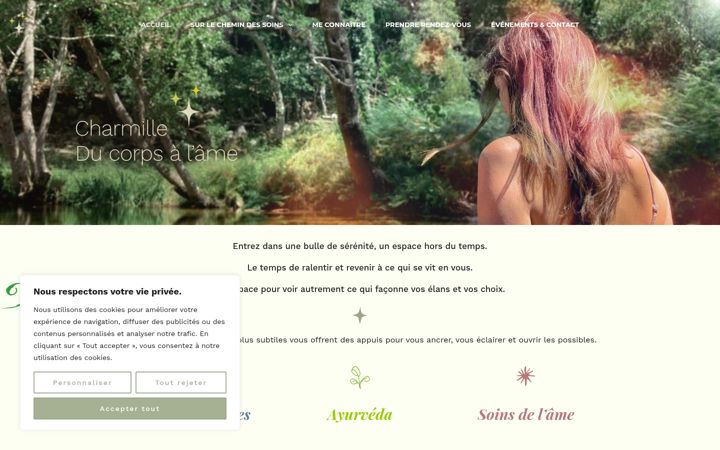 Captura de pantalla de charmille.fr