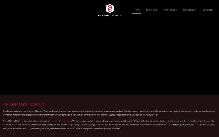 Screenshot of charmingagency.nl