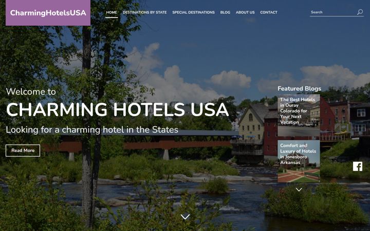 Screenshot of charminghotelsusa.com