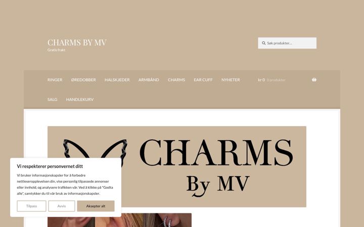 Posnetek zaslona charmsbymv.no