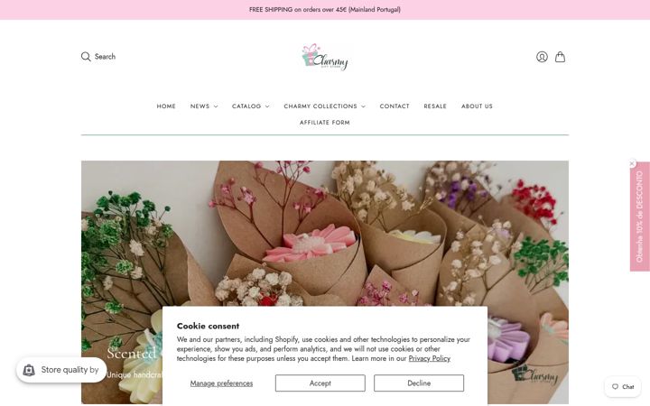 Screenshot of charmygiftstore.com