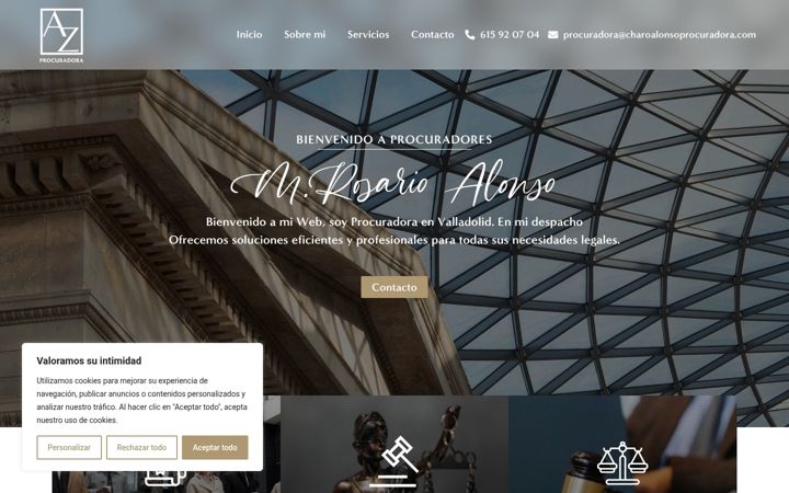 Screenshot of charoalonsoprocuradora.com