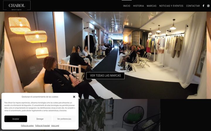 Snímek obrazovky charolboutique.es