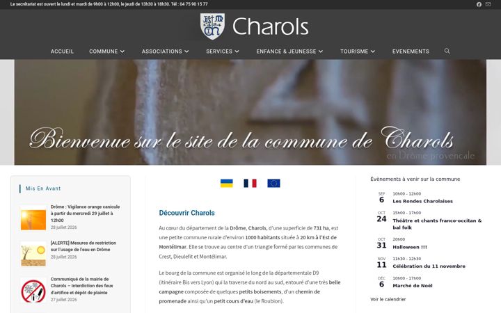 Képernyőkép: charols.fr