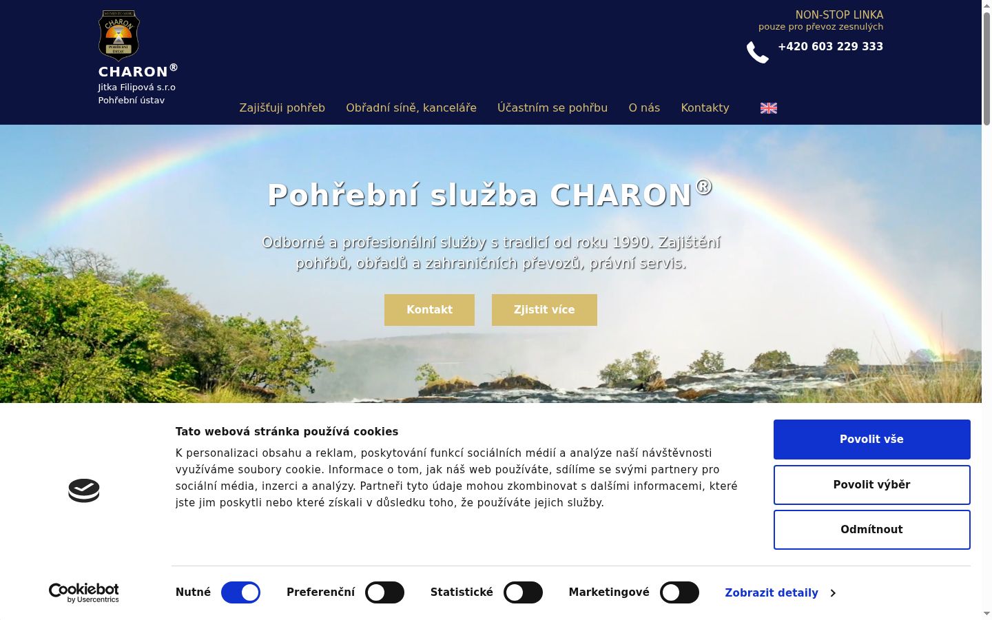 Captura de ecrã do banner de consentimento apresentado antes de qualquer interação