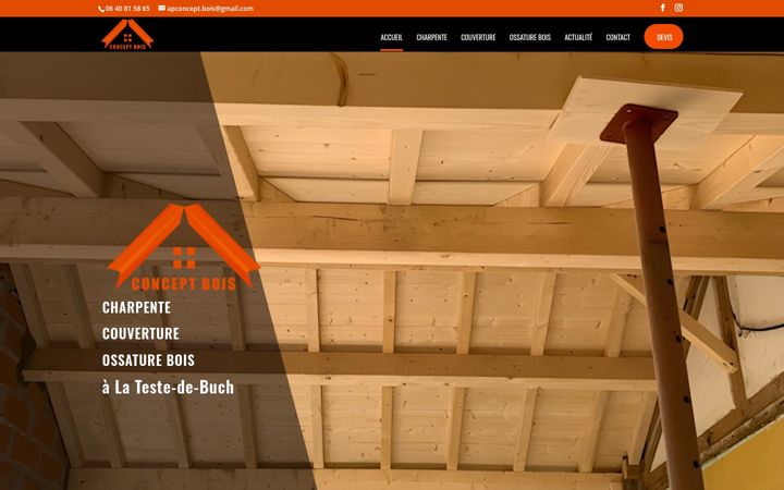 Képernyőkép: charpente-conceptbois.fr