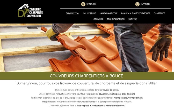 Képernyőkép: charpente-couverture-allier.fr