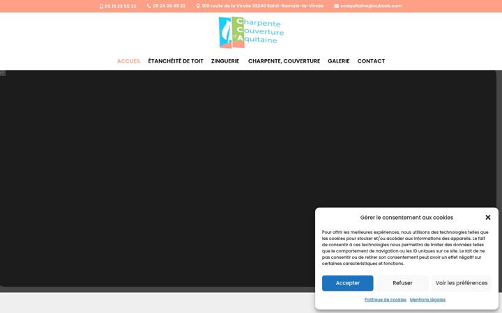 Képernyőkép: charpente-couverture-aquitaine33.fr
