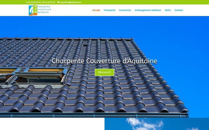 Képernyőkép: charpente-couverture-daquitaine.fr
