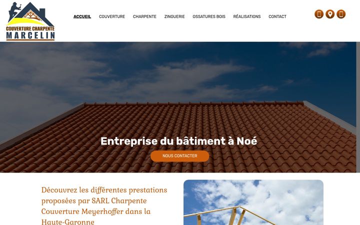 Képernyőkép: charpente-couverture-marcelin.fr