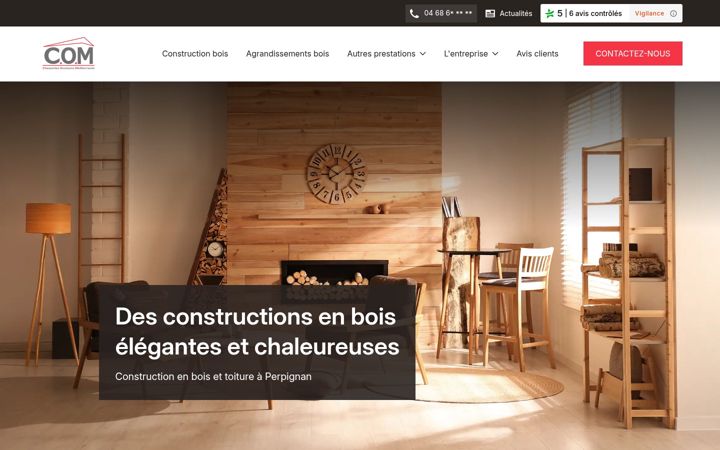 Skjámynd af charpentes-ossatures-mediterrannee.fr