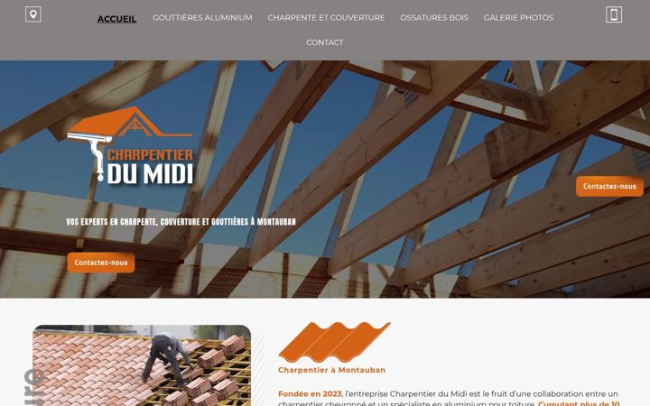 Skjámynd af charpentierdumidi.fr