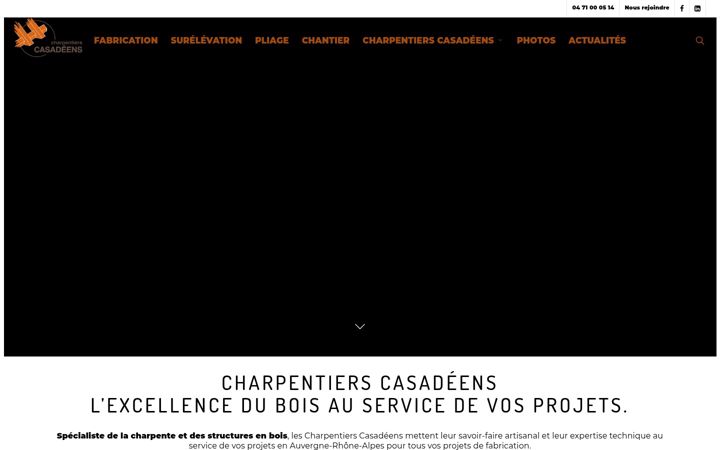 Képernyőkép: charpentiers-casadeens.fr