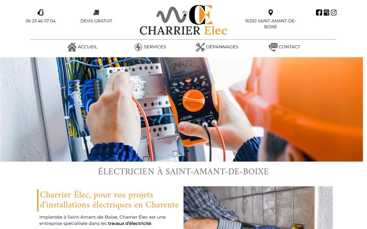 Képernyőkép: charrier-elec.fr