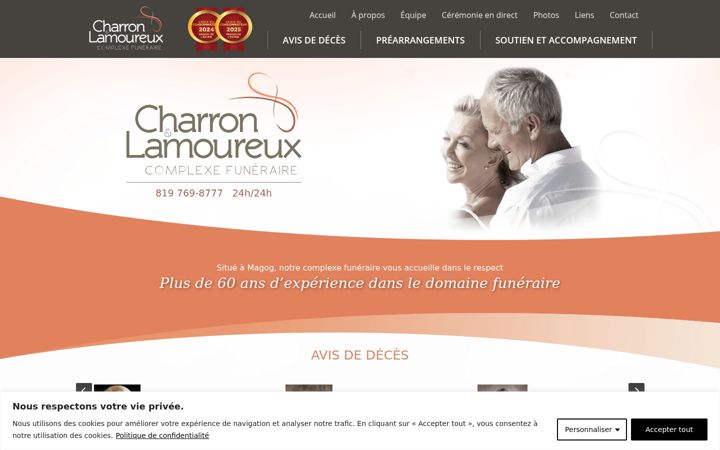 Screenshot of charronetlamoureux.com
