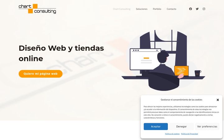 Snímek obrazovky chartconsulting.net