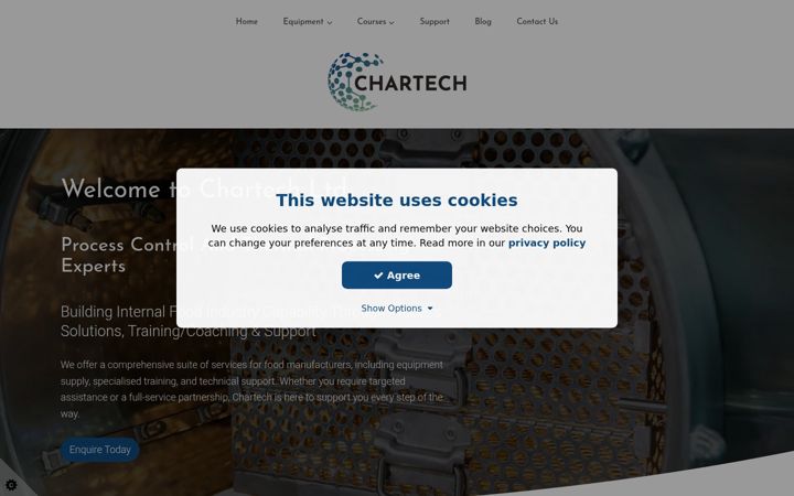 Screenshot ta' chartech.co.uk