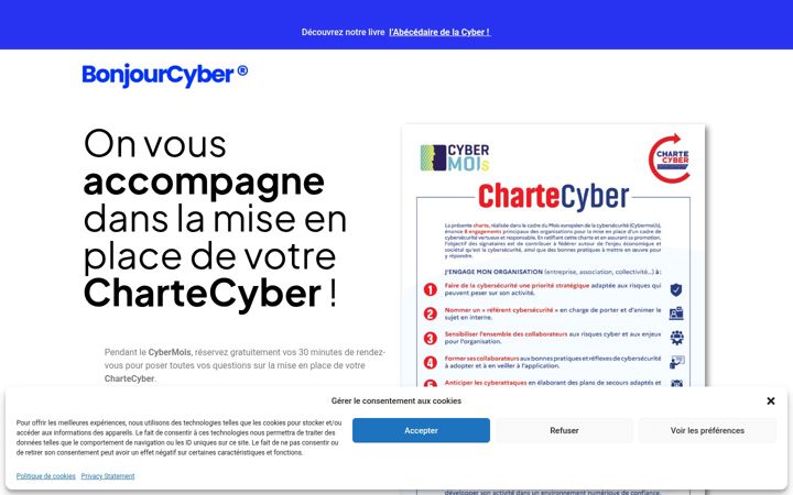 Screenshot of chartecyber.com