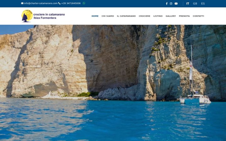 Screenshot of charter-catamarano.com