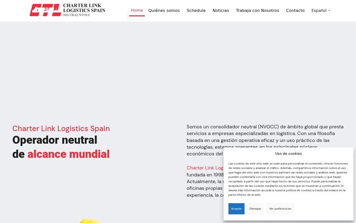 Snímek obrazovky charter-link.es