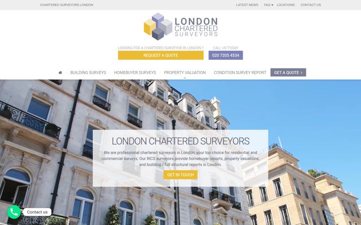 Screenshot ta' chartered-surveyor-london.co.uk