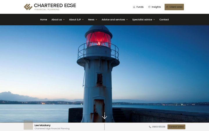 Screenshot ta' charterededgefp.co.uk