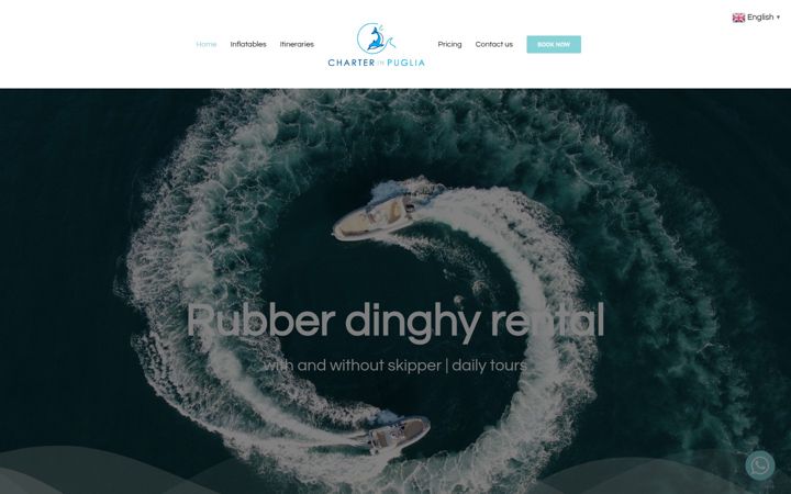 Screenshot of charterinpuglia.it