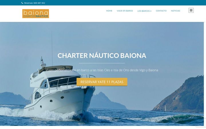 Screenshot of charternauticobaiona.com
