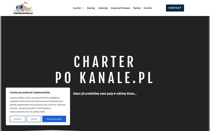 Screenshot van charterpokanale.pl