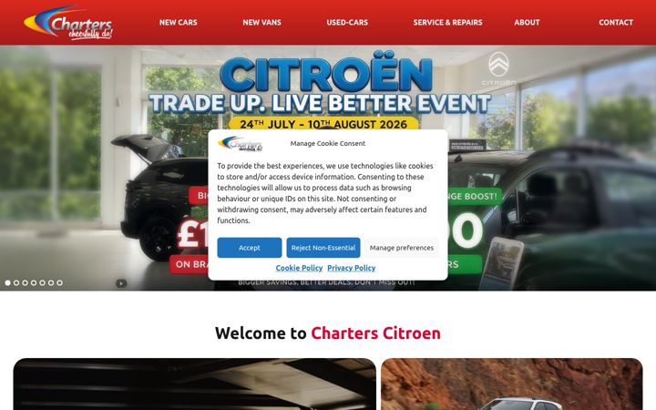 Screenshot of charterscitroen.com