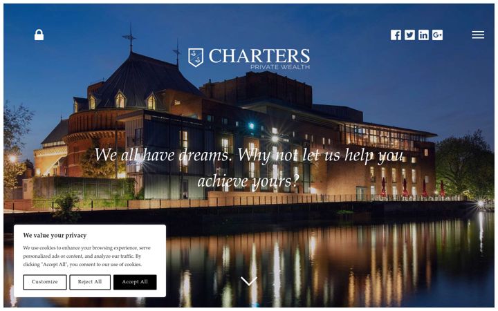 Screenshot ta' charterswealth.co.uk
