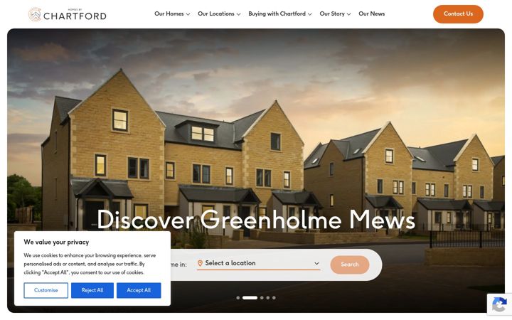 Screenshot of chartfordhomes.com