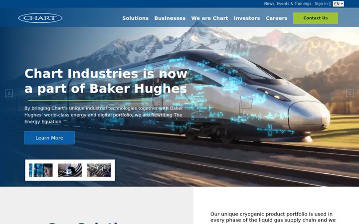 Screenshot of chartindustries.com