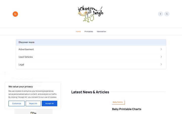 Screenshot of chartjungle.com