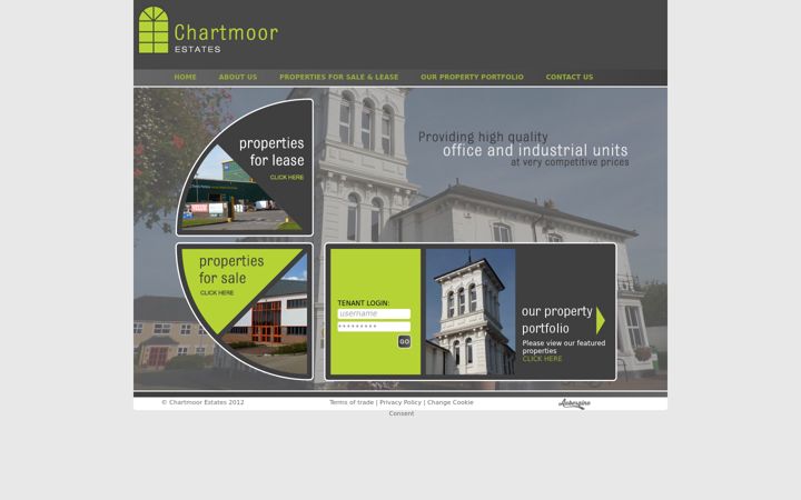 Screenshot of chartmoor.com