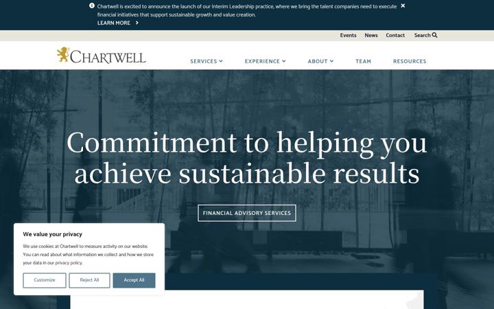 Screenshot of chartwellfa.com