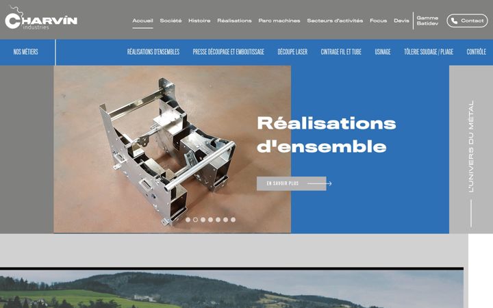 Képernyőkép: charvin-industries.fr