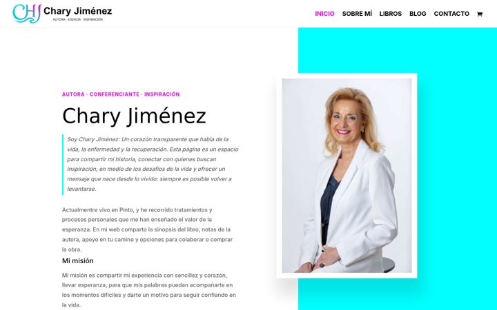 Screenshot of charyjimenez.com
