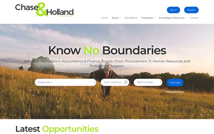 Screenshot of chaseandholland.com