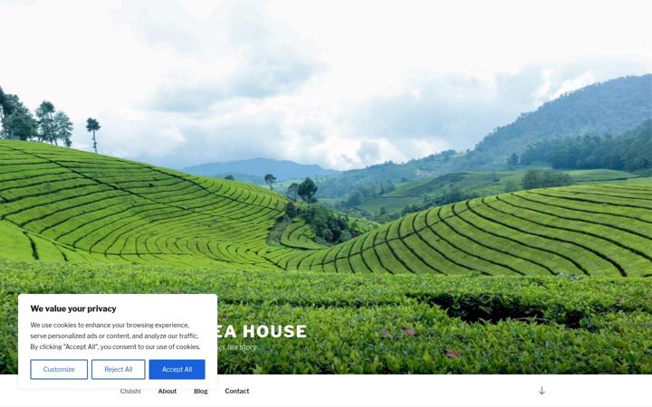 Screenshot of chashitea.com