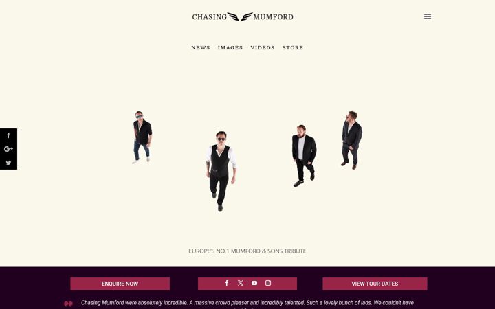 Screenshot του chasingmumford.com